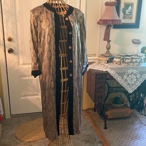 VS sport long gold faux snakeskin pant jacket